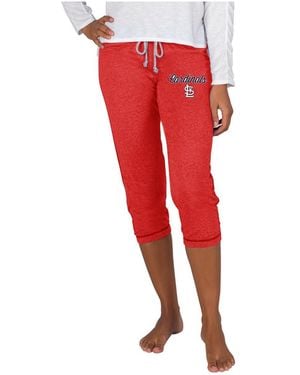 Concepts Sport St. Louis Cardinals Quest Knit Capri Pants - Red