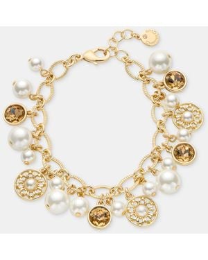 Charter Club Stone Charm Bracelet - Metallic