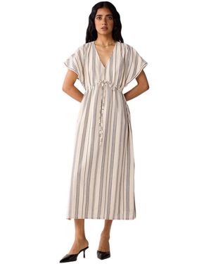 REISTOR Maxi Gathered Dress - Natural