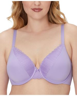 Maidenform Comfort Devotion Extra Coverage Lace Shaping Underwire Bra 9404 - Purple
