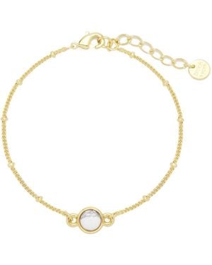Brook and York Nola Howlite Gemstone Bracelet - Metallic