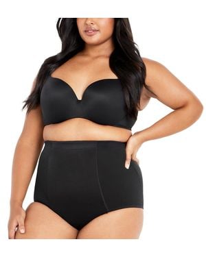 City Chic Plus Size Smooth & Chic Control Brief - Black