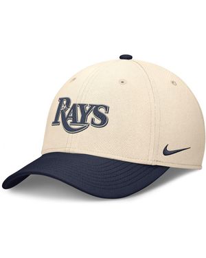 Nike Natural/navy Tampa Bay Rays Statement Rise Performance Flex Hat