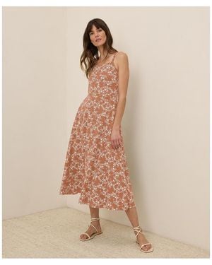 Pact Fit & Flare Midi Dress - Natural