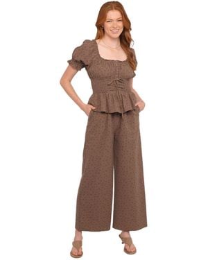 Petal & Pup Bridget Jumpsuit - Brown