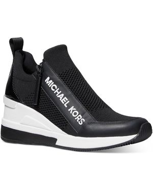 Michael Kors Willis Wedge Sneaker Sneakers - Black