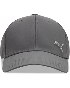 PUMA Alloy Solid Color Cat Logo Stretch Fit Cap - Gray