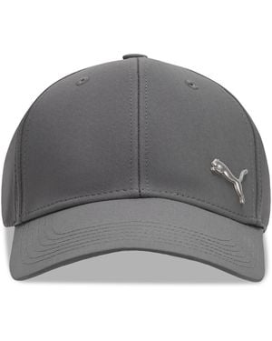 PUMA Alloy Solid Color Cat Logo Stretch Fit Cap - Gray