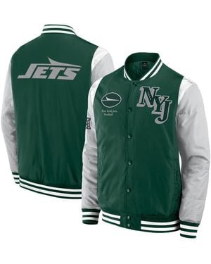 Fanatics And New York Jets Elements Elite Full-snap Jacket - Green