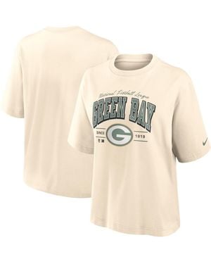 Nike Green Bay Packers Vintage Mod Boxy T-shirt - Natural