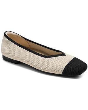 VIVAIA Margot 2.0 Square-toe V-cut Ballet Flats - White