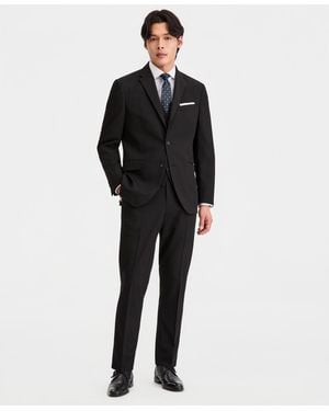 Kenneth Cole Slim-fit Nested Spring Suit - Black