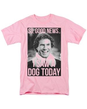 Elf Must Love Dogs T Shirt - Pink