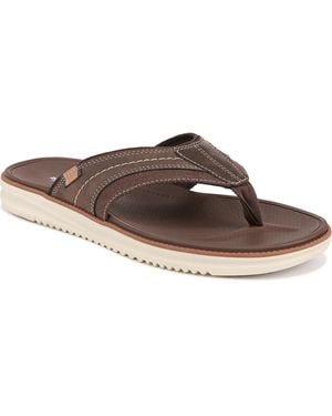 Dr. Scholls Sync In Thong Sandals - Brown