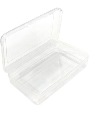 Gnuadz Clear Pencil Case Plastic Stackable Box School Classroom Supply - White