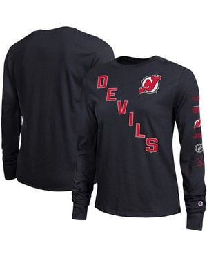 Champion New Jersey Devils 2-hit Long Sleeve T-shirt - Blue