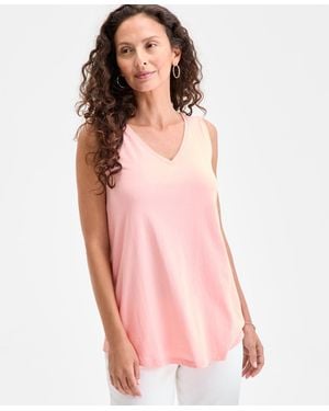 Style & Co. V-neck Tank Top - Pink