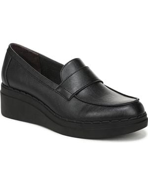 LifeStride Dolce Wedge Loafer Shoes - Black