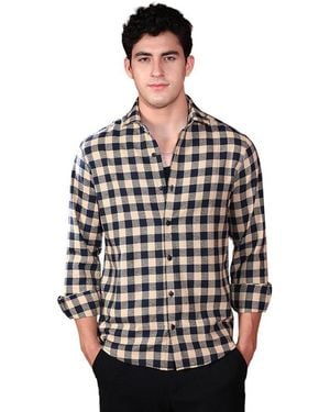 Campus Sutra Buff Buffalo Relaxed Shirt - Black