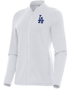 Antigua Los Angeles Dodgers Continual Full-zip Jacket - White
