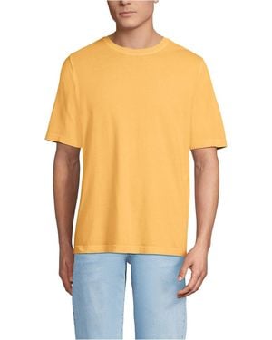 Lands' End Short Sleeve Sun Faded Super T - Blue