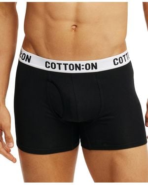 Cotton On Regular Fit Trunks - Black