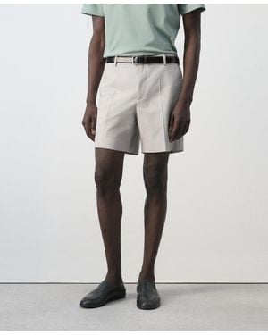 Mango Slim-fit Cotton-lyocell 6.69" Bermuda Shorts - Multicolor