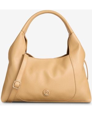 Giani Bernini Pebble Medium Shoulder Bag - Natural