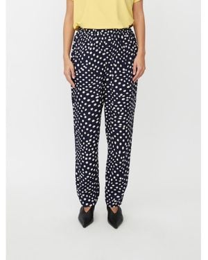 Masai Mapless Polka Dot Tapered Pants - Blue