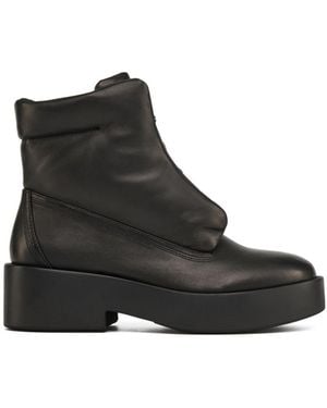 J/Slides Darina Leather Mid Boot - Black