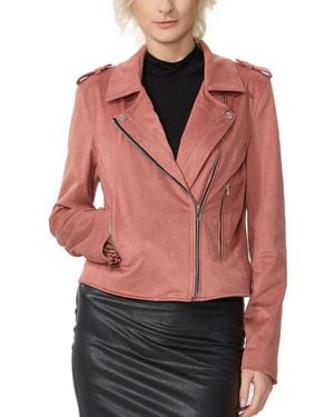 Kimi + Kai Kimi + Kai Faux Suede Moto Jacket - Red