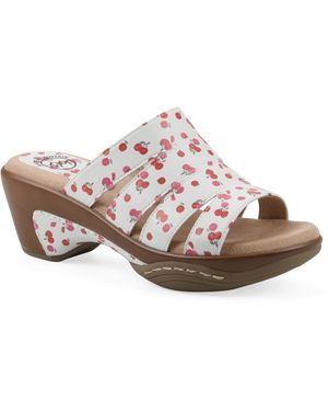 White Mountain Valora Clog Slide Sandals - Pink