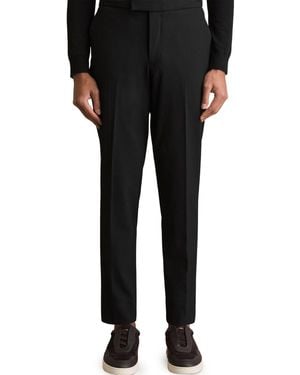 Reiss Stretch Slim-fit Drawstring Pants - Black