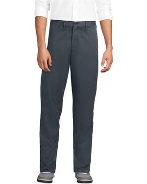 Lands' End Travel Kit Comfort Waist Classic Fit Chino Pant - Blue