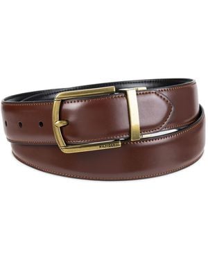 Tommy Hilfiger Reversible Textured Belt - Brown