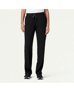 Jaanuu Plus Size Xenos 5-pocket Classic Mid-rise Scrub Pant - Black