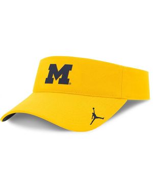 Nike Michigan Wolverines Ace Performance Adjustable Visor Hat - Yellow