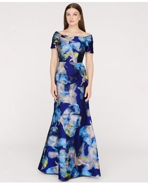 JS Collections Eliora Mermaid Ball Gown - Blue