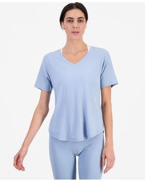 ID Ideology Ribbed Relaxed-fit V-neck Tee - Red