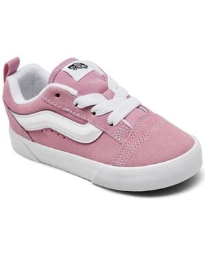 Vans Toddler Girls' Knu Sokol Low-top Puffy Tongue And Ankle Collar Sneakers From Finish Line - Pink