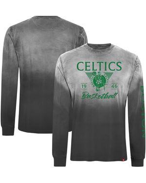 Sportiqe And Boston Celtics Mohave Sun-dipped Long Sleeve T-shirt - Gray