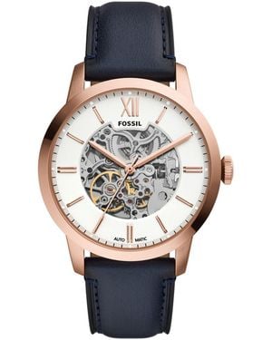 Fossil Automatic Water-resistant Leather Watch - Gray