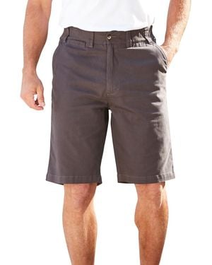Kingsize Big & Tall 10" Flex Full-elastic Waist Chino Shorts - Gray