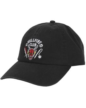 Stranger Things Hellfire Club Black Unstructured Baseball Cap