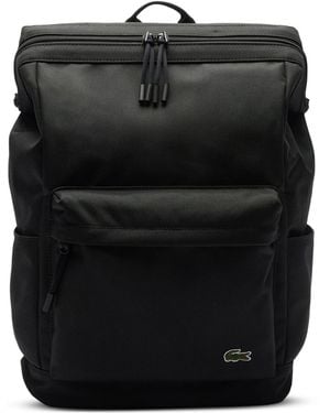 Lacoste Rectangle Logo Backpack - Black