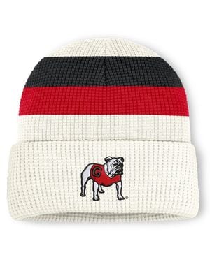 Nike And Georgia Bulldogs Legacy Letter Cuffed Knit Hat - Red