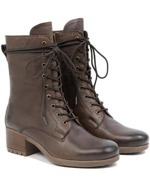 Celtic & Co. Block Heel Derby Boot - Brown