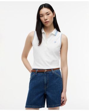 Tommy Hilfiger Sleeveless Script Polo T-shirt - Blue