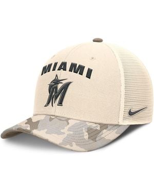 Nike Philadelphia Phillies Camo Pack Rise Adjustable Trucker Hat - Natural