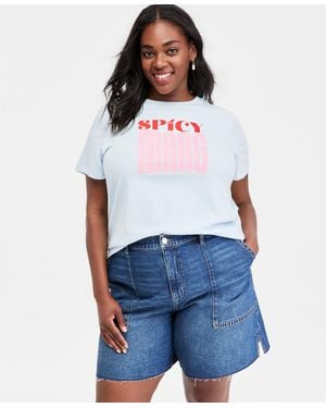 On 34th Plus Spicy Marg Graphic T-shirt - White